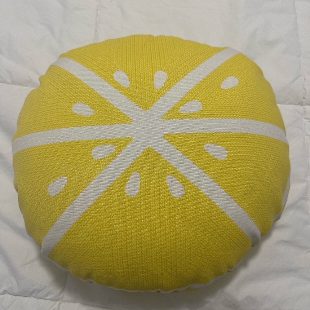 Citrus Slice Accent Pillows - Yellow - Picture 2 of 2